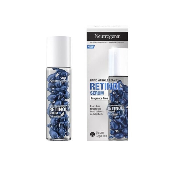 Neutrogena - Rapid Wrinkle Repair Retinol Serum Fragrance Free - 30 Serum Capsules