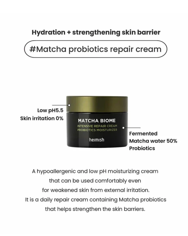 Heimish Matcha Biome Intensive Repair Cream 50ml - Image 7