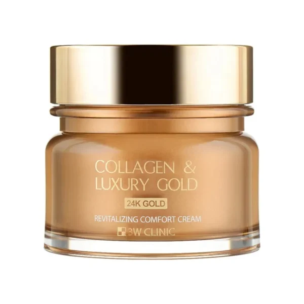 3W CLINIC Collagen & Luxury Gold Revitalizing Comfort 24k Gold Cream 100g - Image 3