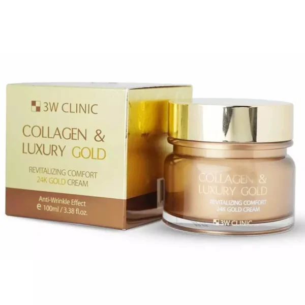 3W CLINIC Collagen & Luxury Gold Revitalizing Comfort 24k Gold Cream 100g