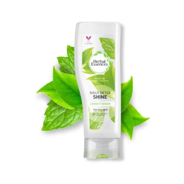 Herbal Essences Daily Detox Shine White Tea & Mint Conditioner 400ml - Image 2