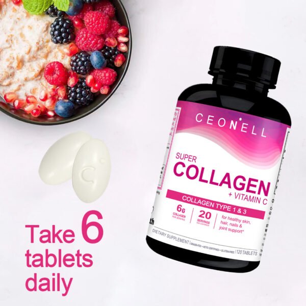 NeoCell Super Collagen with Vitamin C and Biotin 180 Tablets - Image 3